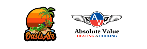 absolute value and oasis air logos